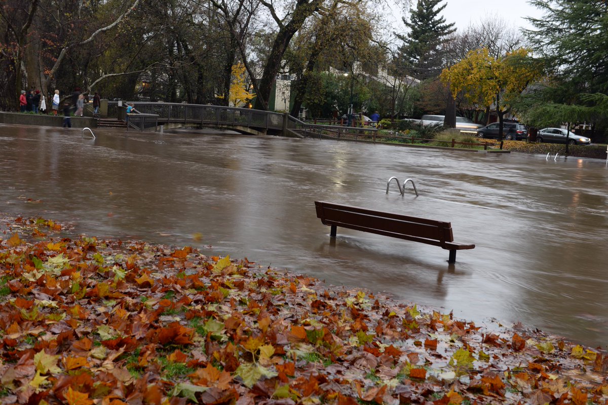 billhusa1's tweet photo. #SycamorePool at the #OneMile recreation area in #BidwellPark is quite a sight as it #Floods Thursday https://t.co/Btn3xs5cjQ