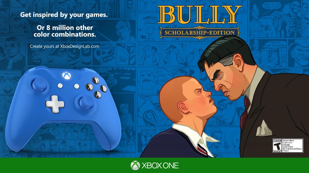 XBOX's tweet photo. Unleash some school spirit in the #XboxDesignLab. #Bully [T] is now on #XboxOne via #BackwardCompatibility: https://t.co/8cqg3UNbqL https://t.co/uMeBDYTCo8