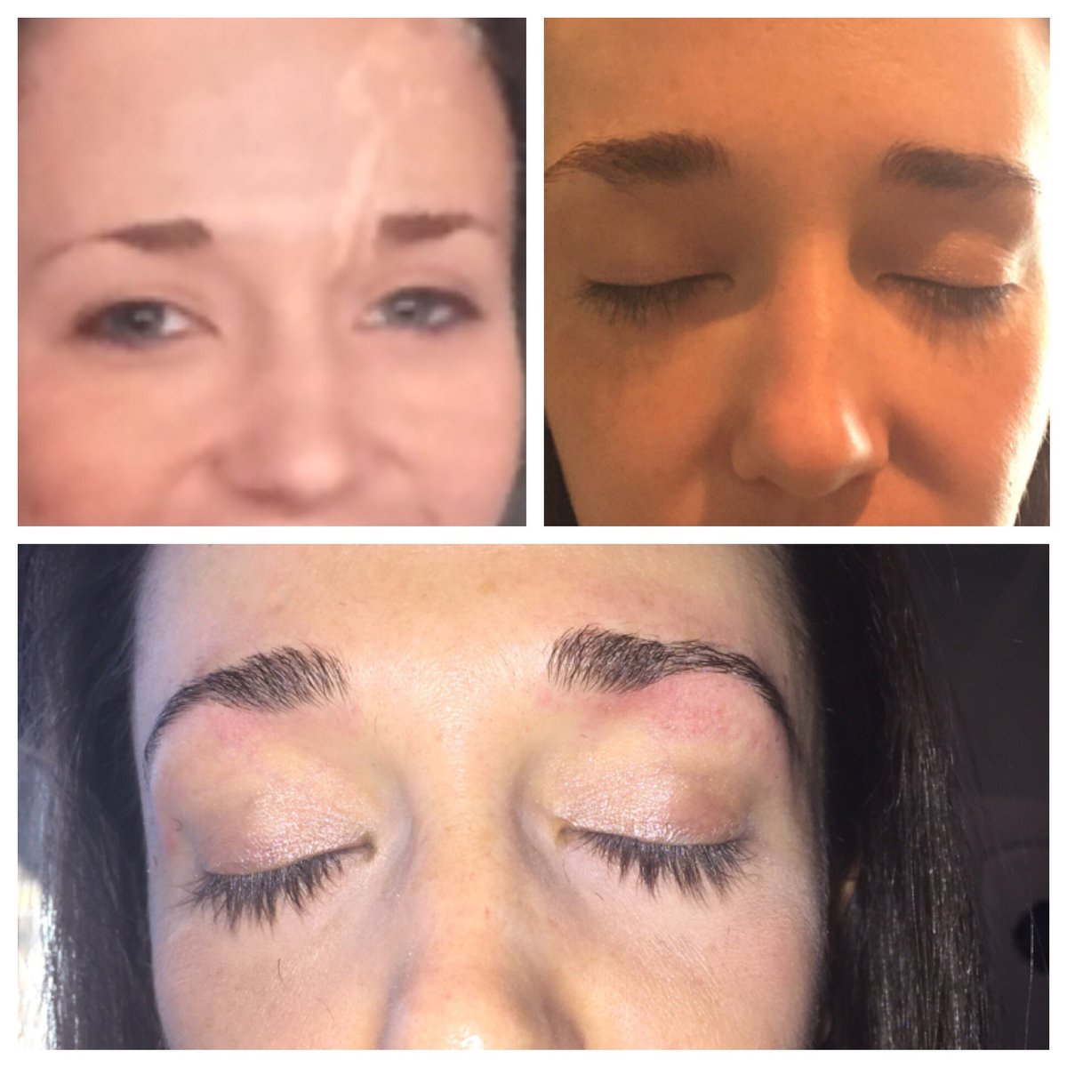 MassageStudioTX's tweet photo. It took @KelseyHopkinson #months of #eyebrow #growth to get this #shape but they look great now! Thanks Sam C for the fantastic #browwax https://t.co/8QjD0PDku3