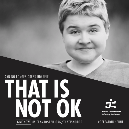 TeamJosephInfo's tweet photo. Can no longer dress himself. #THATISNOTOK! YOUR GIFT can help #DefeatDuchenne for our boys! GIVE NOW -> https://t.co/6QFSfLNzIh https://t.co/LsTP0sjXmR