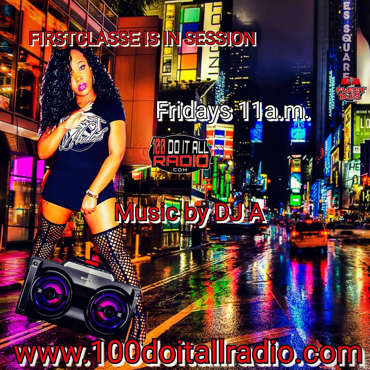 firstclasseshow's tweet image. Tomorrow 100doitalradio.com