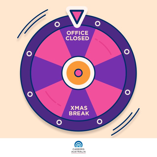 careersaus's tweet photo. Our office is closed from COB, 16 Dec through to 2 Jan, 2017. Stay safe &amp; have an amazing break! #careersaustralia https://t.co/CdU7J3AEPi
