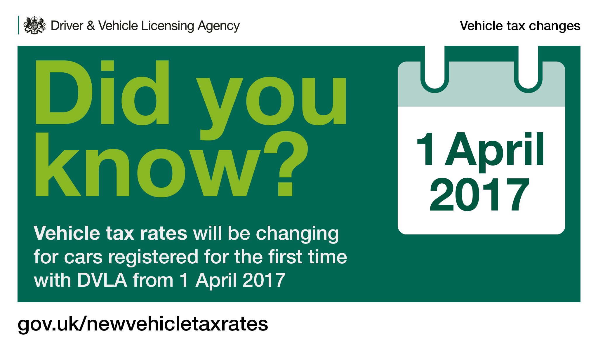 DVLA on Twitter "Did you know? Vehicle tax rates will be changing for