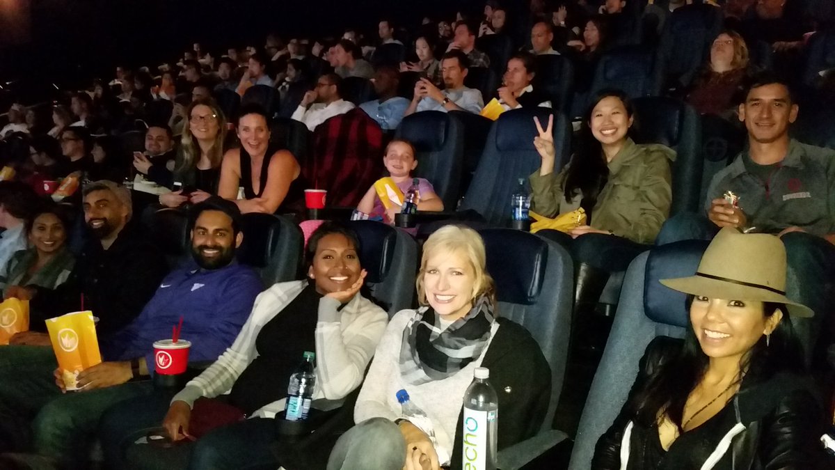 MariskaHowell's tweet photo. Enjoying an evening at the movies #teampwc #RogueOne https://t.co/tNmf3uFFJe