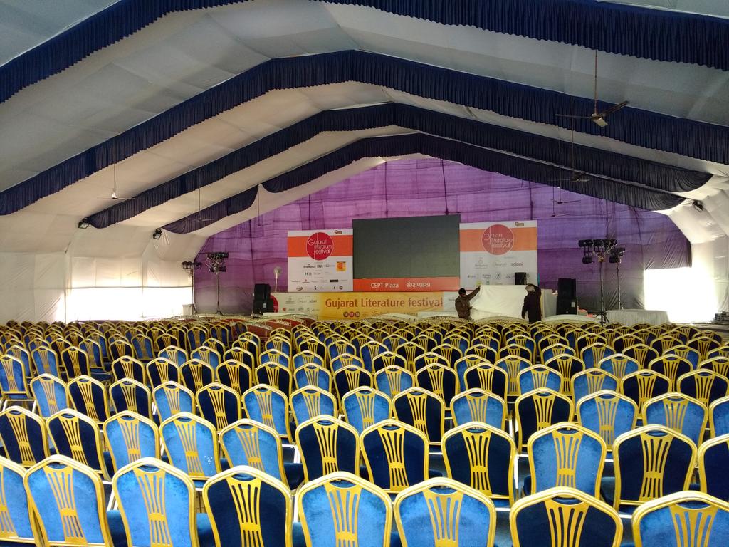 harendrasingh's tweet image. All set to welcome you all for the biggest #GujLitFest2016 in # ahmedabad #CYatGLF2016