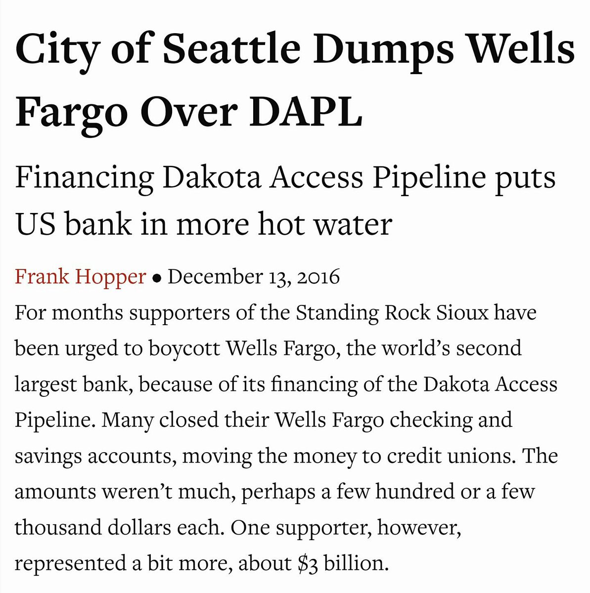 heru41's tweet photo. @indiancountry I don't have an account at #WellsFargo #Divest #NoDapl #PeoplPower ✊ https://t.co/lIot2KQJES