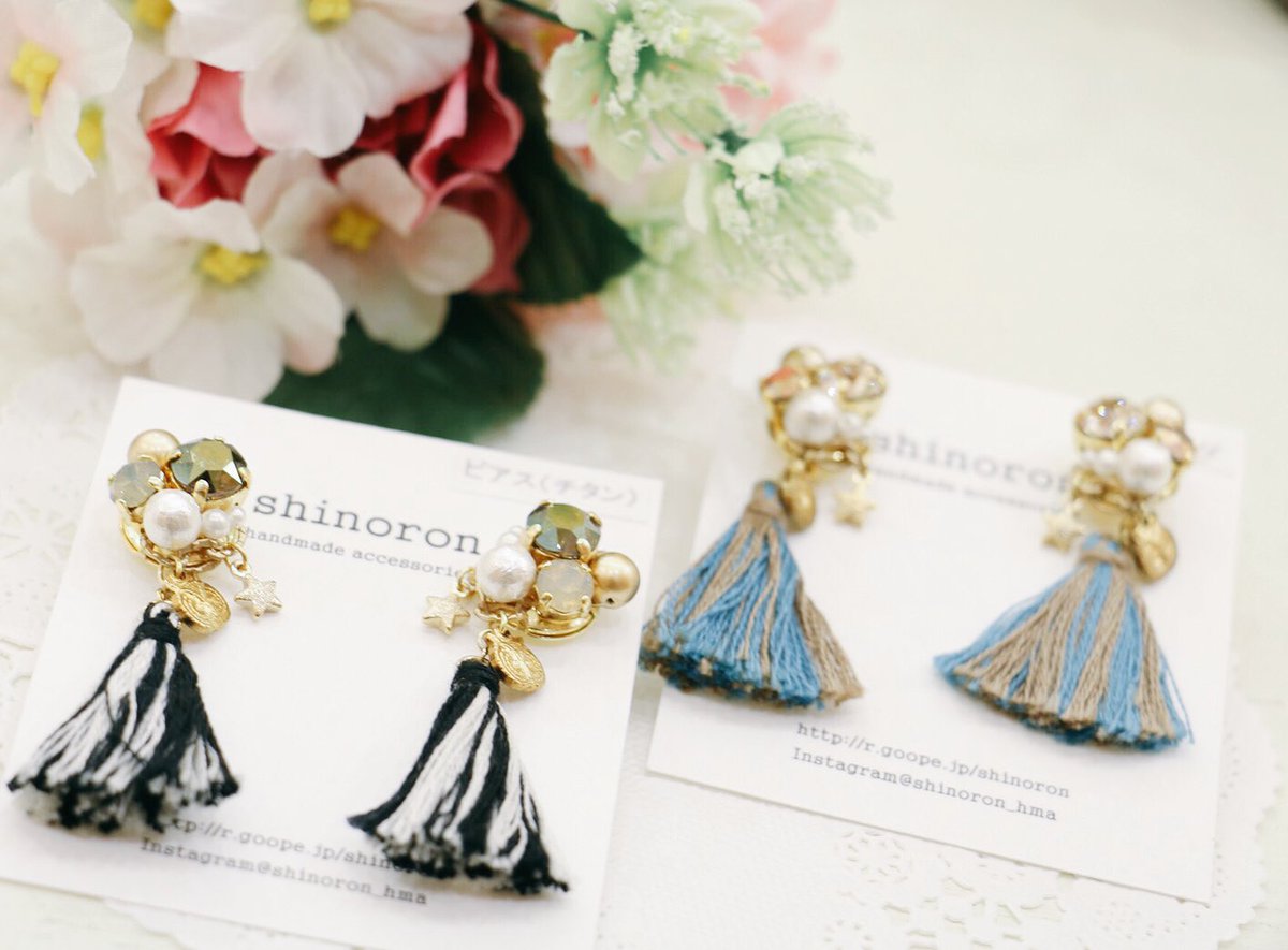 O Xrhsths 手作市場 Sto Twitter 新作家紹介 Shinoronさん 大人でも楽しめる コスチュームアクセサリー 流行りのアイテムやデザインを そのまま取り入れるのでなく 個性的になるような アクセサリーとなっております 手作市場 ルクアイーレ