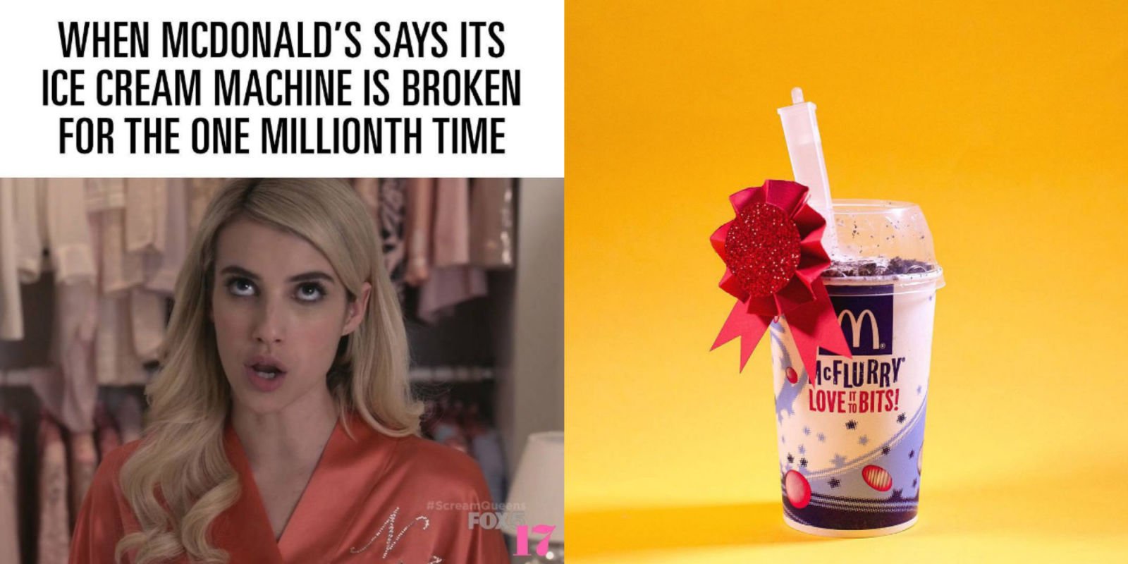 Mcflurry machine broken sale