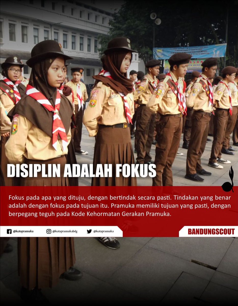 Selamat ber #KemahBakti2016 teman2 <a href="/KotaPramuka/">Bandung Kota Pramuka</a> semangat jaga silaturahmi, kebersihan, disiplin dan kompak. <a href="/kwarnas/">Joulette</a> <a href="/PRFMnews/">Radio PRFM</a>