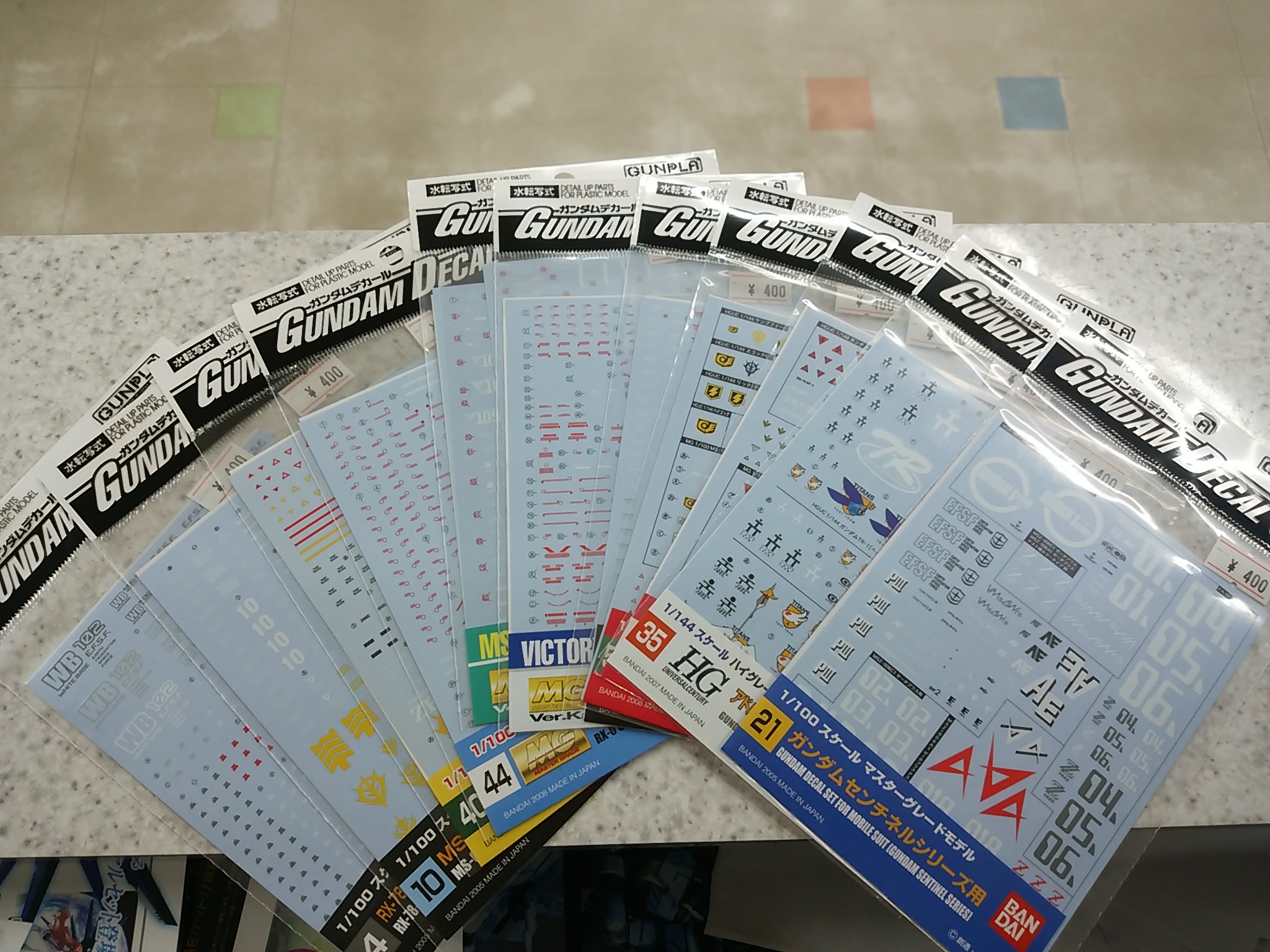 Seibundo Hobby On Twitter ガンダムデカール各種が再販です 0080や
