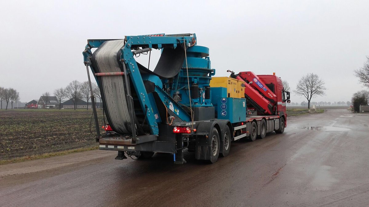 gisteren een prachtige vracht voor een nieuwe klant!