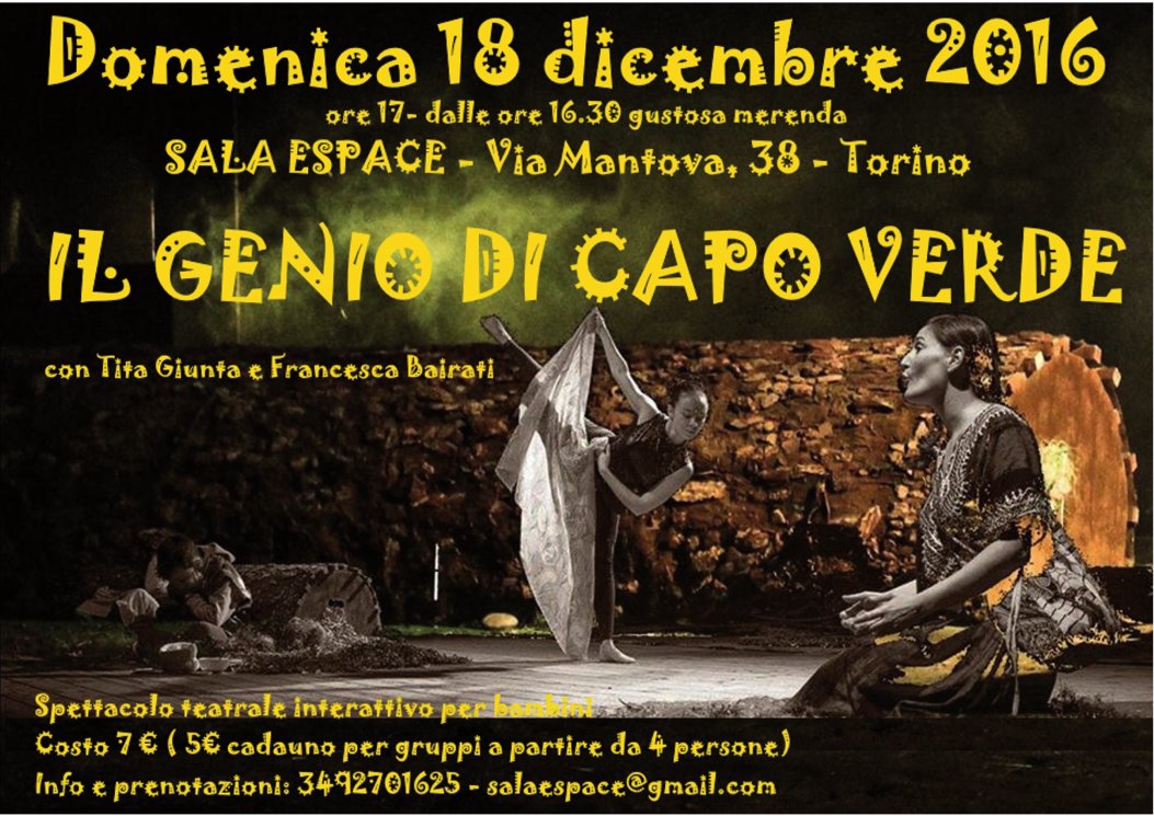 Domenica 18 Dicembre ore 16,30 #spettacolo #bimbi #torino 
Via Mantova 38, Torino #bambini #teatroragazzi facebook.com/events/1684619…