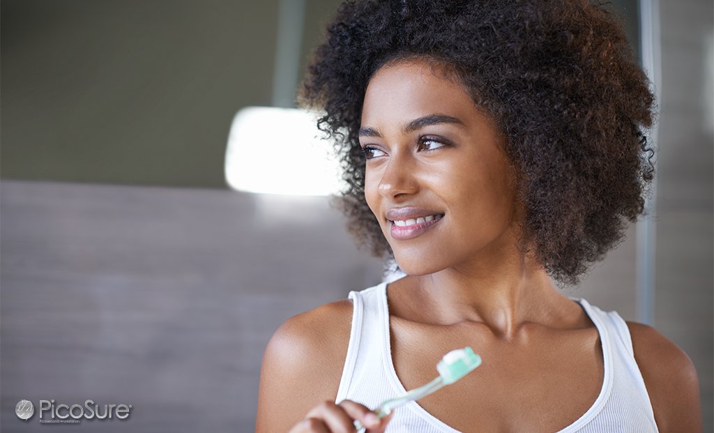 For an alternate option to your skincare routine, try #PicoSure, a laser that breaks down particles that cause discoloration.