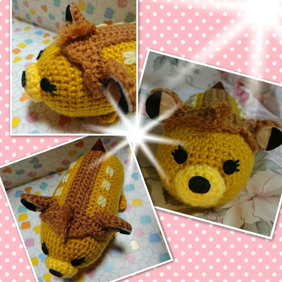 よっちゃん Twitter પર バンビ出来ました 背中の斑点はチェーンステッチで刺繍して たてがみはイーヨやマリーちゃんみたいにしてみました ツムツム編みぐるみ よっちゃん Twitter પર バンビ出来ました 背中の斑点はチェーンステッチで刺繍して たてがみはイーヨやマリーちゃんみたいにしてみました ツムツム編みぐるみ