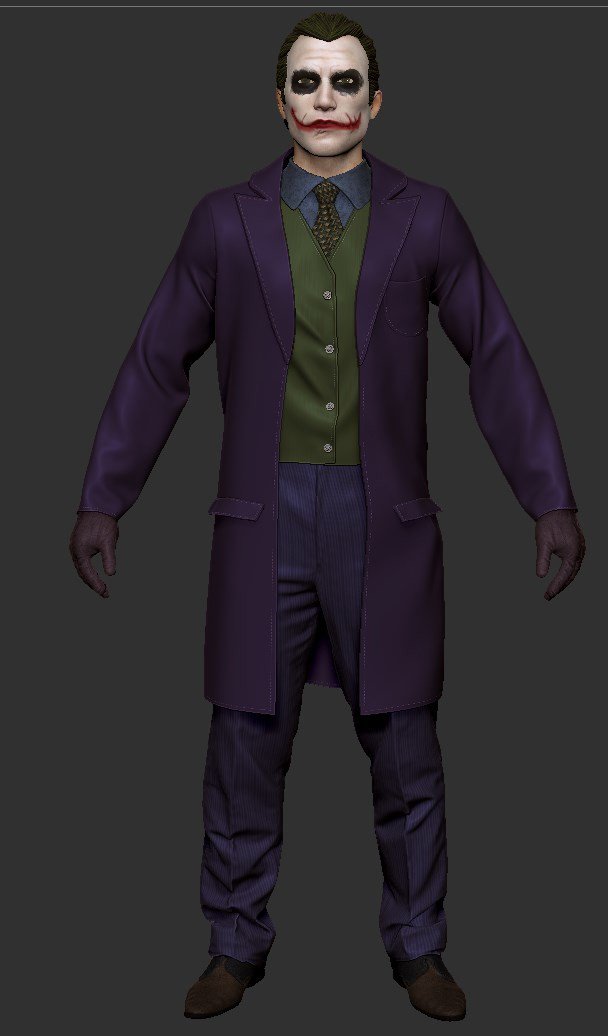 kovatch3d's tweet photo. #zbrush #3dsmax #allegorithmic #batman #joker https://t.co/O7hFFFsL9v