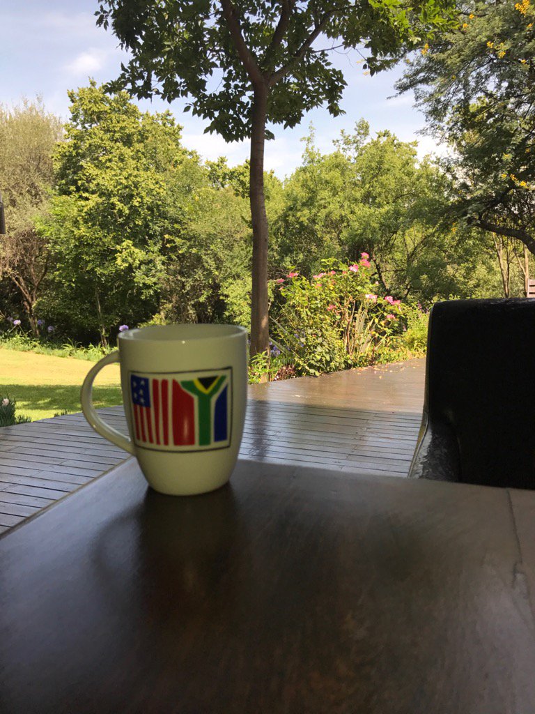 Happy Day of Reconciliation South Africa! Enjoying a quiet cup on a beautiful morning. <a href="/AmchamZAR/">AmCham South Africa</a> <a href="/FordSouthAfrica/">Ford South Africa</a>