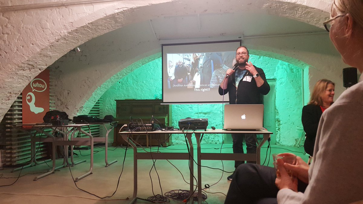 @peetsneekes Rocking #creativemornings with sounds never heard.