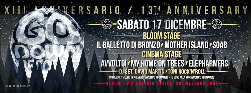MyHomeOnTrees's tweet photo. Domani sera al Bloom festeggeremo il nostro quinto compleanno ed abbiamo il piacere di suonare al 13° anniversario della @GoDownRecords https://t.co/biPb67DZ0I