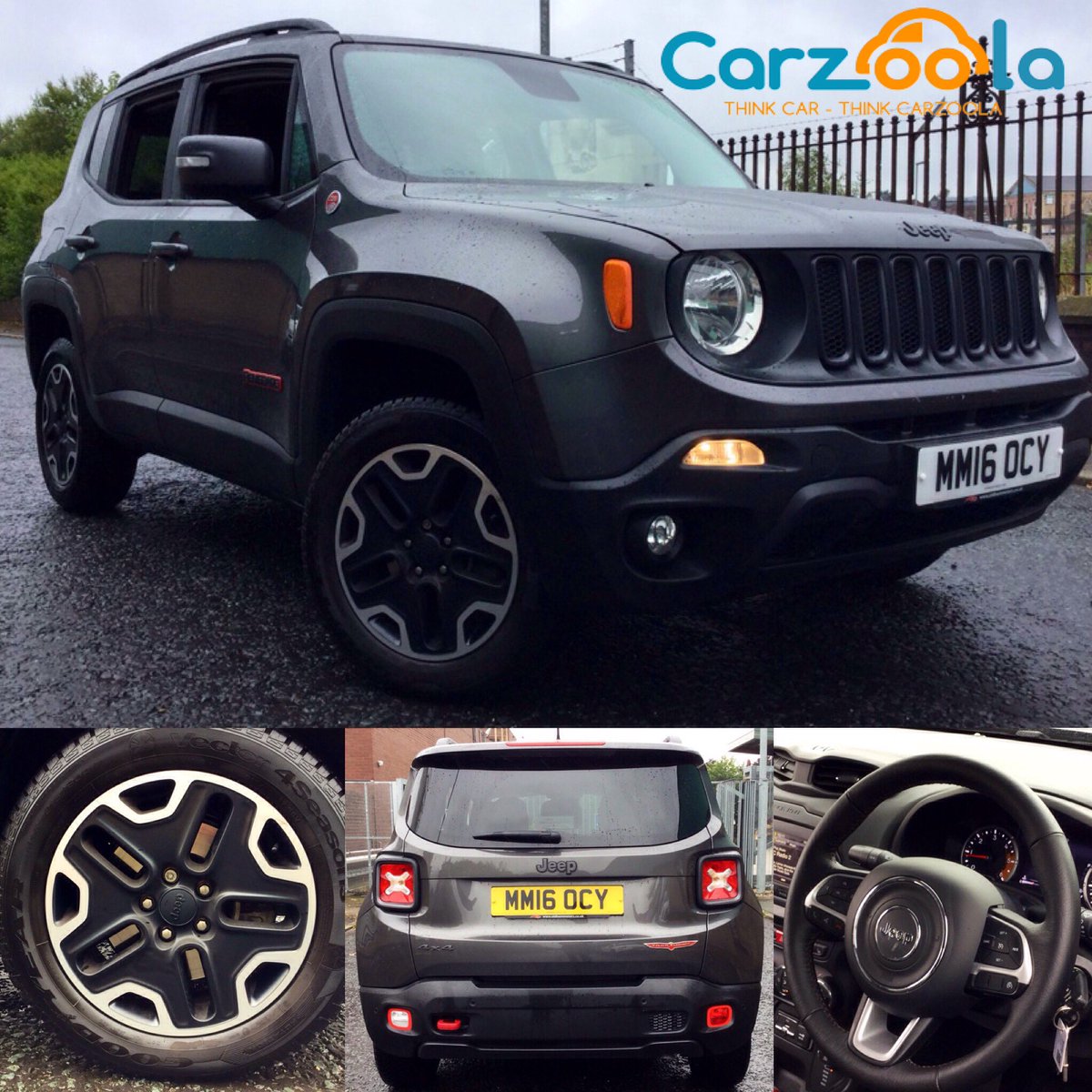 carzoola's tweet photo. Jeep Renegade | 2016 | 5,310 miles | 2.0 L | £22,500 https://t.co/z0mrkIji0e #car #cars #jeep #jeeprenegade #grey #4x4 #offroad #forsale https://t.co/D6RK3rBd0g