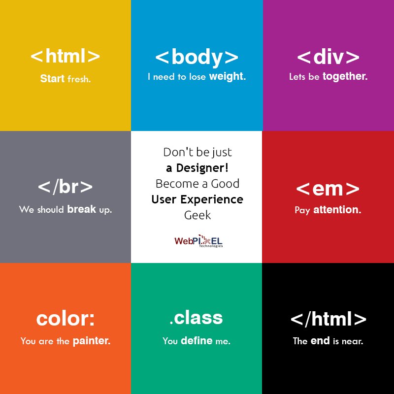 WebPixelTech's tweet photo. Don't be just a #designer, be a good #userexperience Geek! https://t.co/8Utbvjj1XD . #HTML #UI #ux #uxdesign #graphicdesign #webdesign https://t.co/jDCzlqf8TB