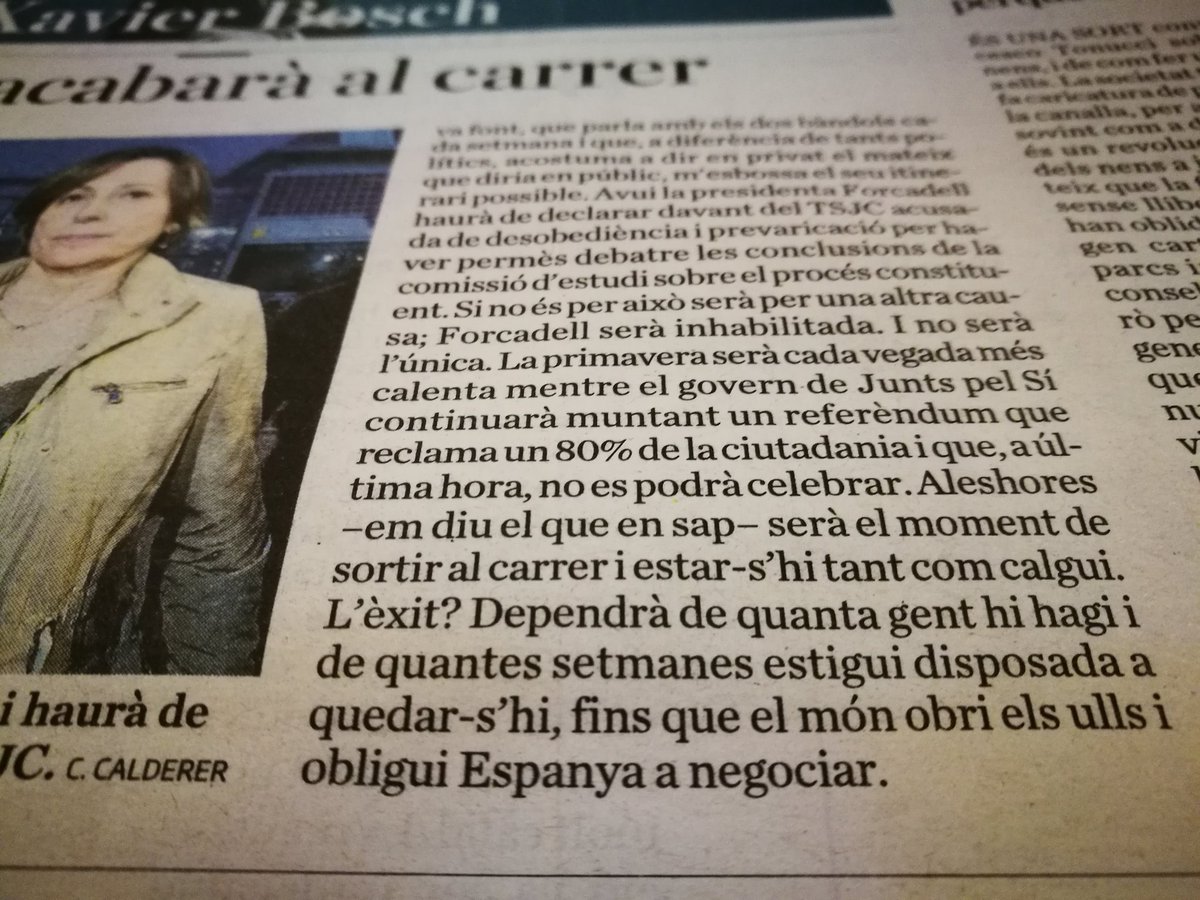 jordipiz's tweet photo. Avui en @xavierbosch diu veritats com temples a la contra del @diariARA #alcarrer #bonarticle https://t.co/l1IbWsgE63