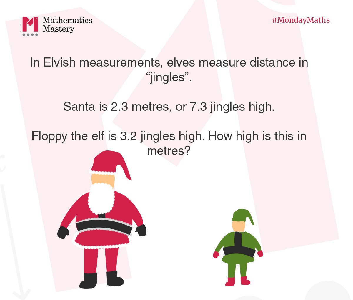 MathsMastery's tweet photo. #MathsQuickie: How tall is Floppy the elf? https://t.co/UiqhRiuJjF