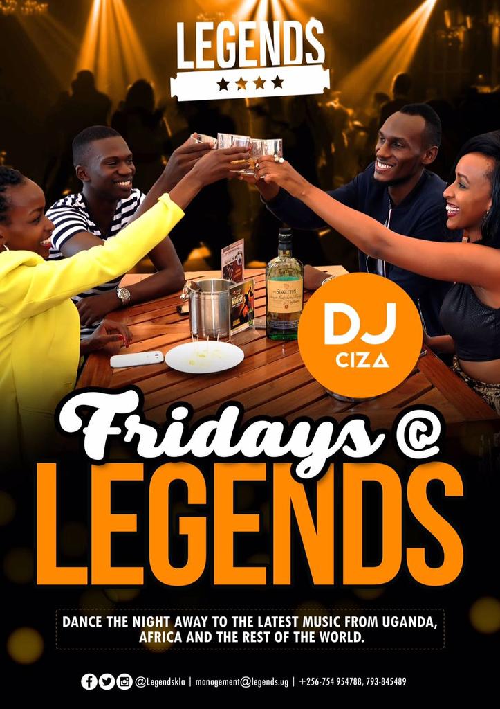 LegendsKla's tweet photo. It's Friday again... Thee Friday of a kind @LegendsKla ..#TheMannequinChallengeNight with your favourite @DjCiza 
#moodsactivated https://t.co/PVNRnN6Djq