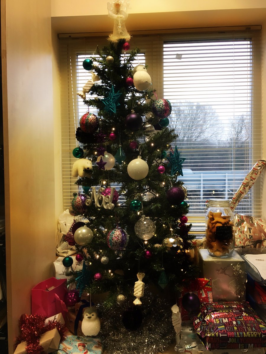 GO TEAM! Look at all our Secret Santa presents under our office tree just in time for "Ugly Christmas Jumper day" - pictures to follow!