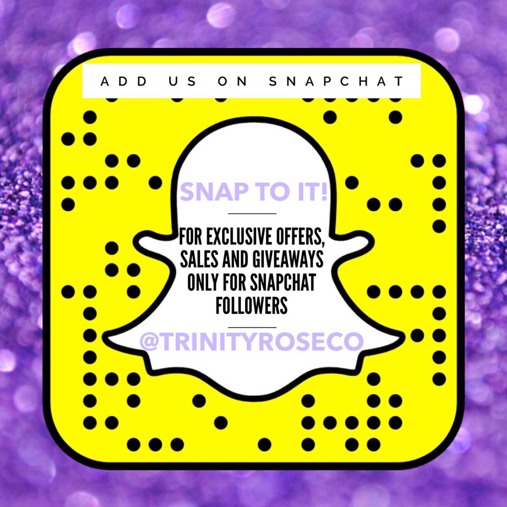 TrinityRoseCo_'s tweet image. SPECIAL SAVINGS COMING FOR SNAPCHAT followers only —  Are you following us on Snapchat👻
... eepurl.com/ctMN6n