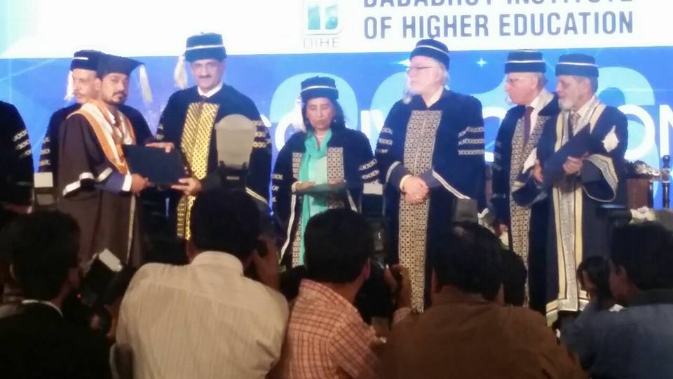 DadabhoyI's tweet photo. Syed Murad Ali Shah - CM #Sindh honors DIHE with his auspicious presence at #DIHEConvocation 2016. https://t.co/k0XGqs4sz9