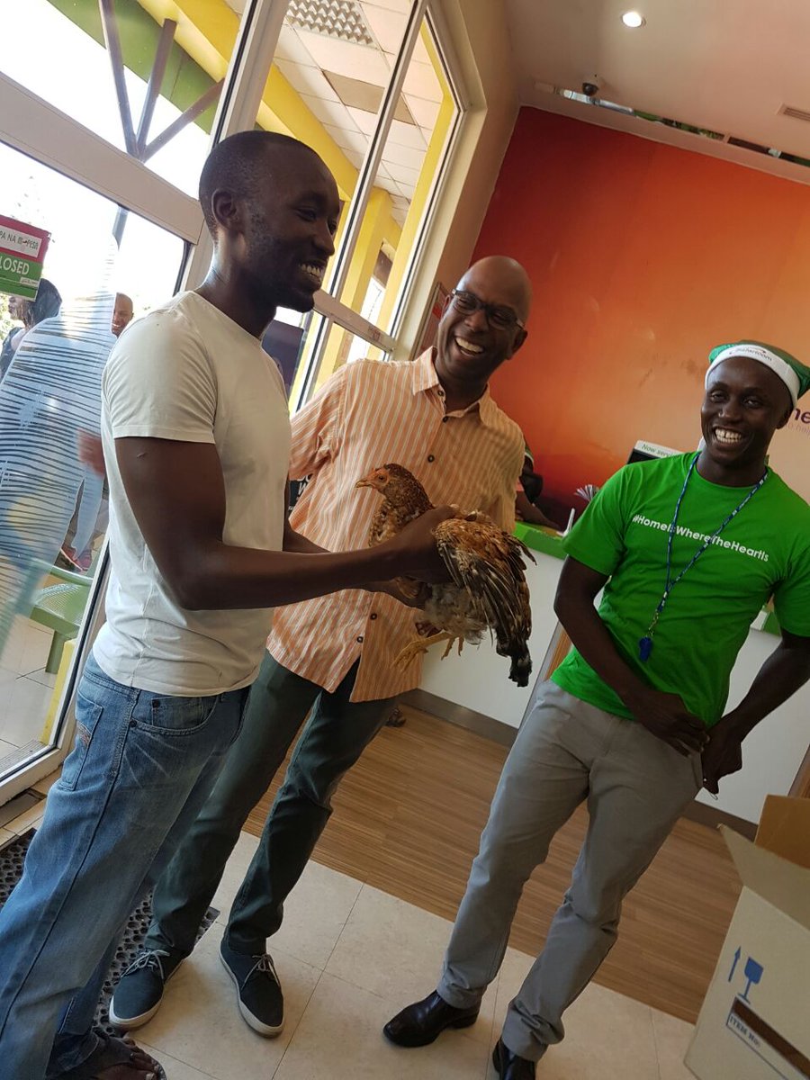 Christmas came early in Diani today with Bob #HomeIsWhereTheHeartIs #SafaricomXmas