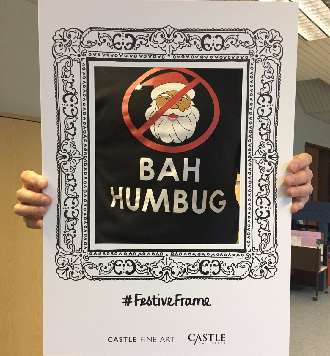 acorn_press's tweet photo. #FestiveFrame @CastleGalleries maybe not so festive frame!! Printed by Acorn Press #christmasjumperday https://t.co/Z4Vuo6CV7J