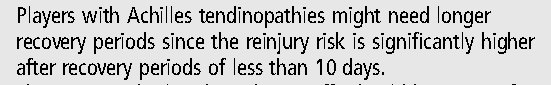 Achilles tendon injuries in footballers: better safe than quick? <a href="/frgsweden/">FRG</a> <a href="/MariannGajhede/">Mariann Gajhede</a> <a href="/MHgglund/">Martin Hägglund</a> <a href="/MarkusWalden/">Markus Walden</a> bjsm.bmj.com/content/47/12/…