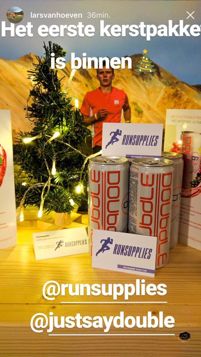 runsupplies's tweet photo. De winnaar van de Doubdle sportdrank @LarsvanHoeven heeft zijn eerste "kerstpakket" binnen! Geniet van je Doubdles!!! #hardlopen #doubdle https://t.co/4jQtHoRvqW