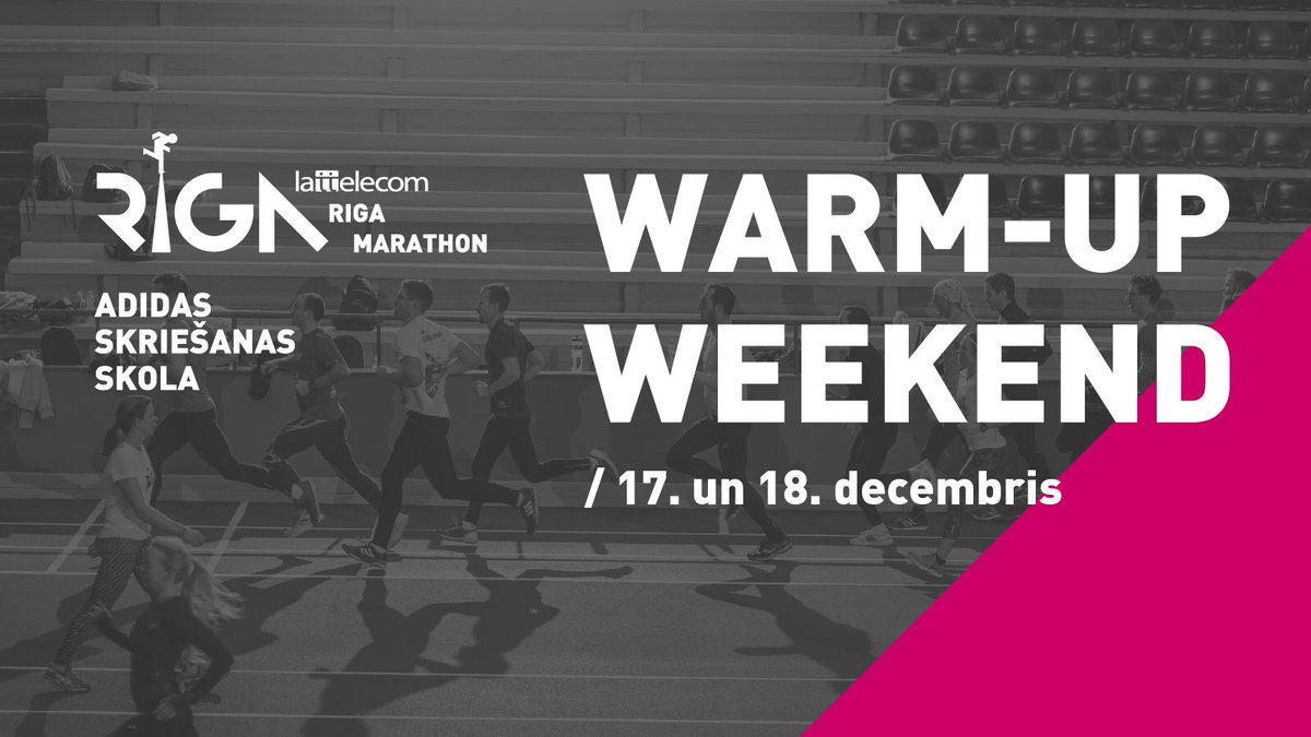 RigasMaratons's tweet photo. #warmupweekend ir klāt! Jau rīt trenējam spēku kopā ar @dchstudija, bet svētdien varens treniņš trīs spēcīgu dāmu vadībā manēžā! Tiekamies! https://t.co/0kNSQ4IZlI