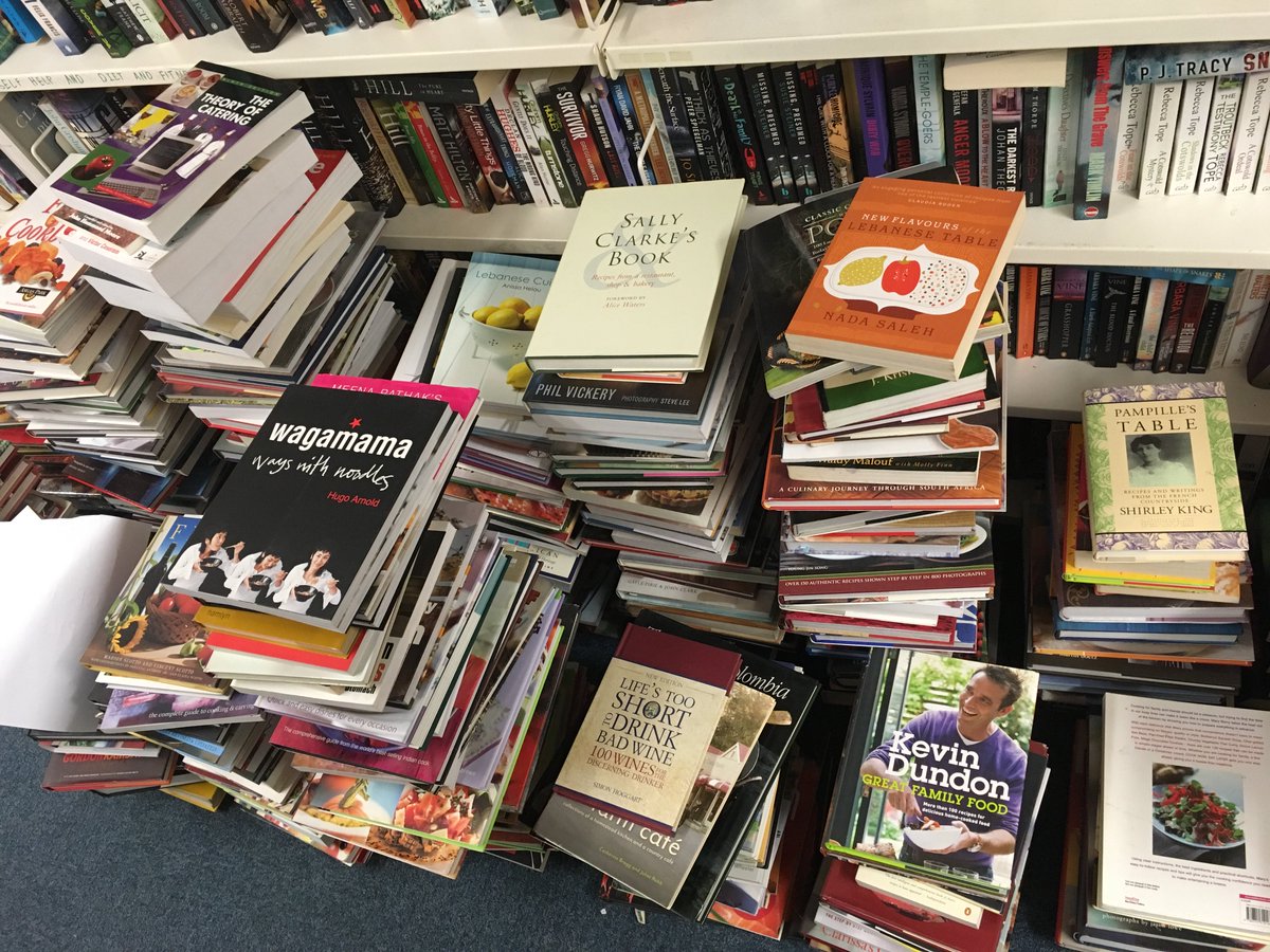 We've been flooded with about 10,000 BRAND-NEW cookery books! Prices from £3 - there's a Christmas present for everyone in here!