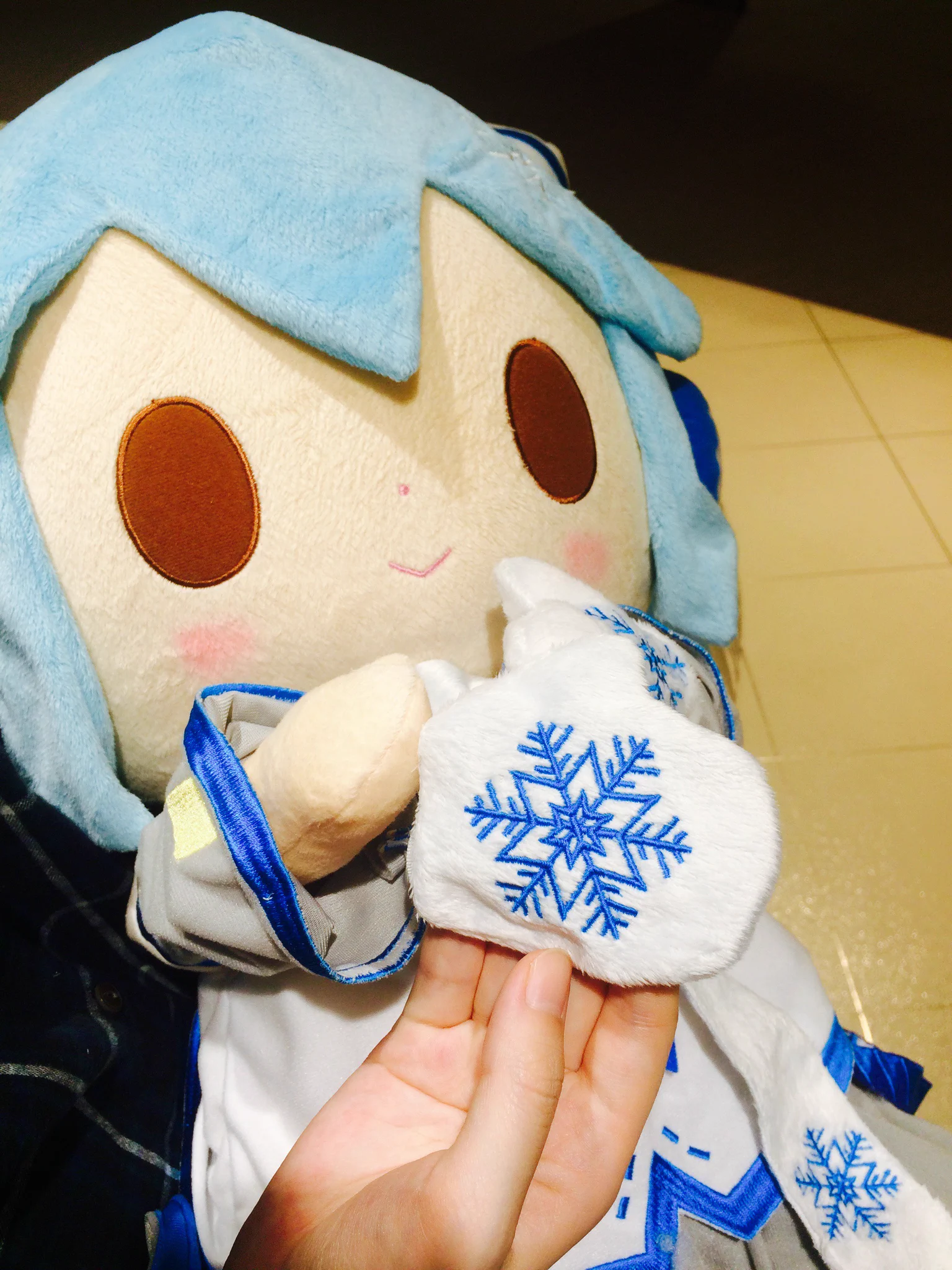 ビッグサイズ　雪ミクぬいぐるみ（We love music♥） スカイタウン限定 雪ミク公式（初音ミク） on X: 