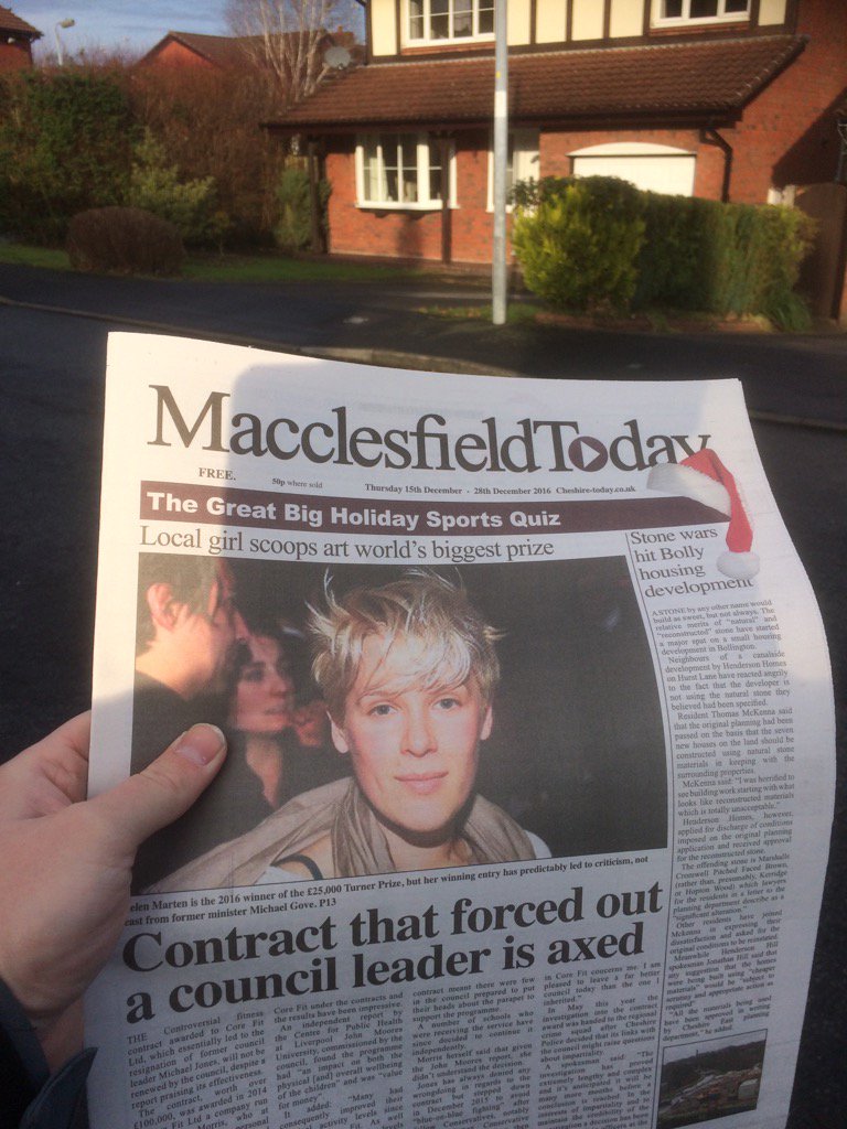 Already hitting the streets <a href="/macctoday/">Macclesfield Today</a>