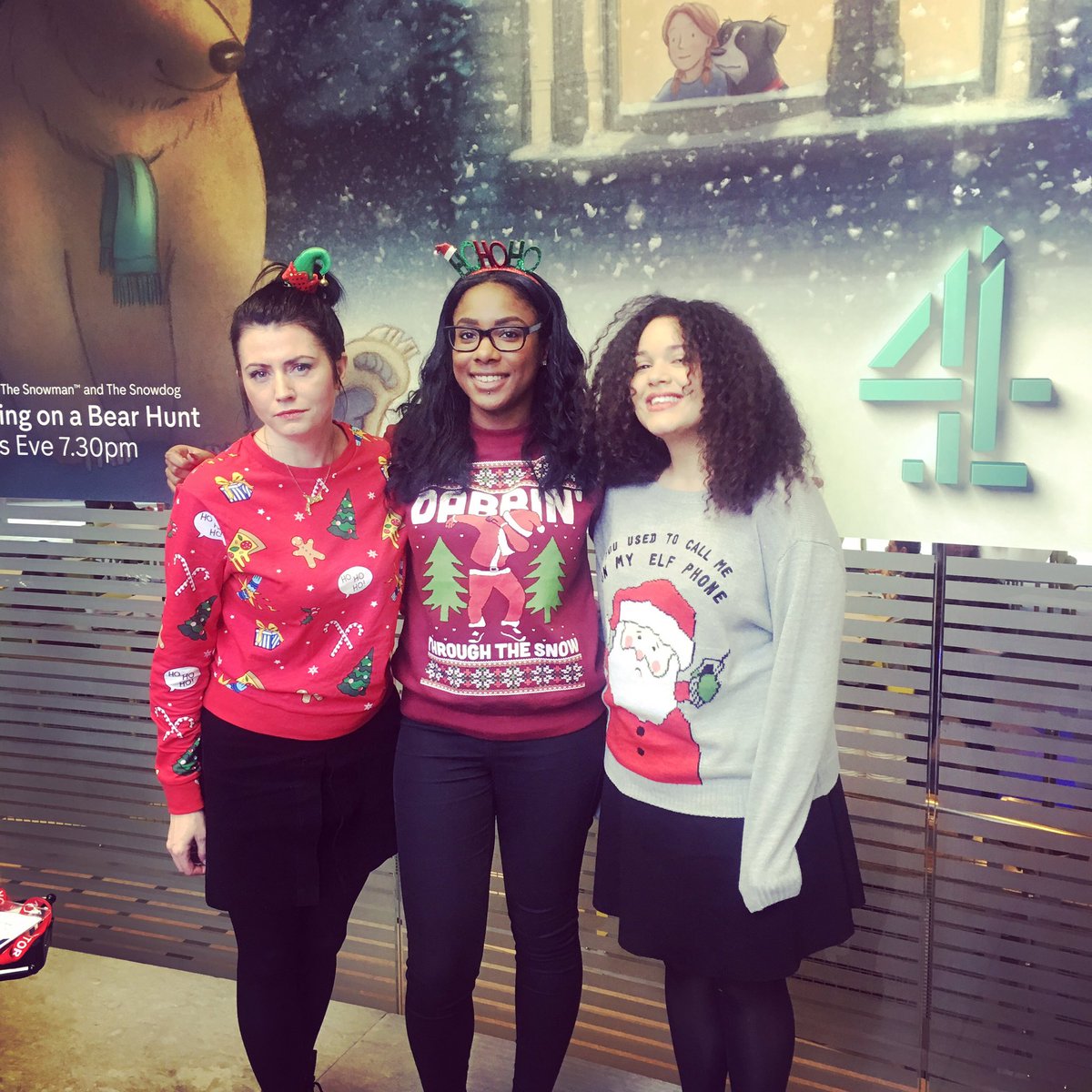 4FrontFM's tweet photo. Feeling festive 🎄🎉⛄️ #christmasjumperday https://t.co/Nkv5pBKCkr