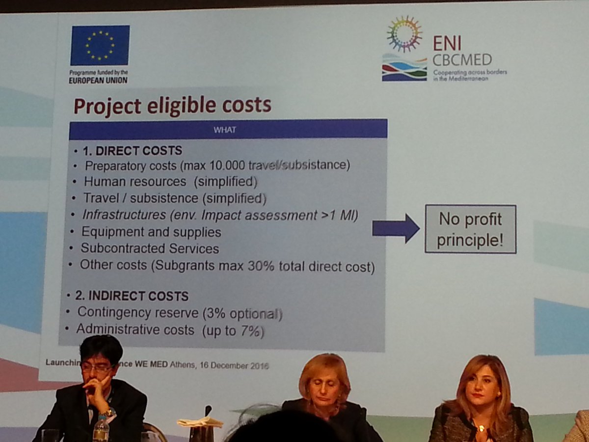 bperezpey's tweet image. Aldo Puleo on main features of Standard call for project proposals: requirements, eligible costs, evaluation criteria #WEMED @ENICBCMed