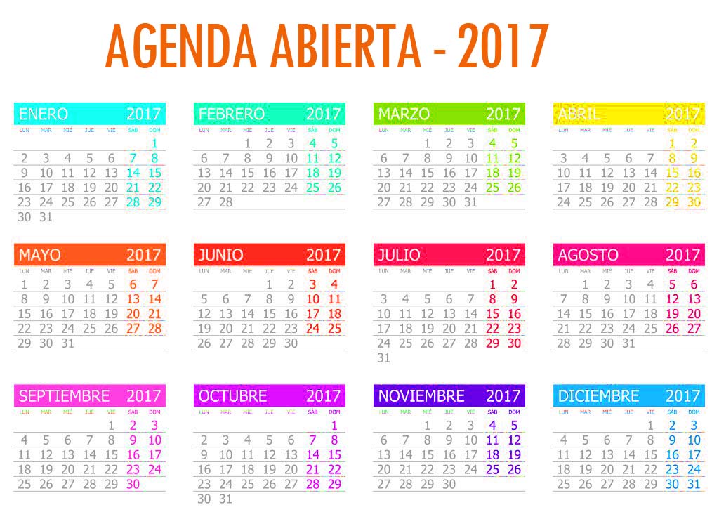 Ya tenemos agenda abierta para el próximo año, organiza tu evento con tiempo, que no te ganen la fecha!