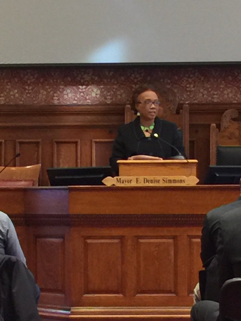 AllyJAllen's tweet photo. #CambMA #MayorDeniseSimmons reflects on each participants speech &amp; celebrates their growth #OWD #CambridgeWorks https://t.co/RwUWGCCO64