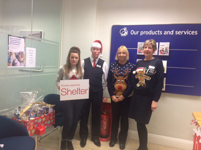 KayTalbot2010's tweet photo. @RBNNorth @CC_NBS @MariaMazraz @NBSemployees Team Middlewich supporting #christmasjumperday #shelter #EnoughIsEnough https://t.co/eEzpdQ7VGY