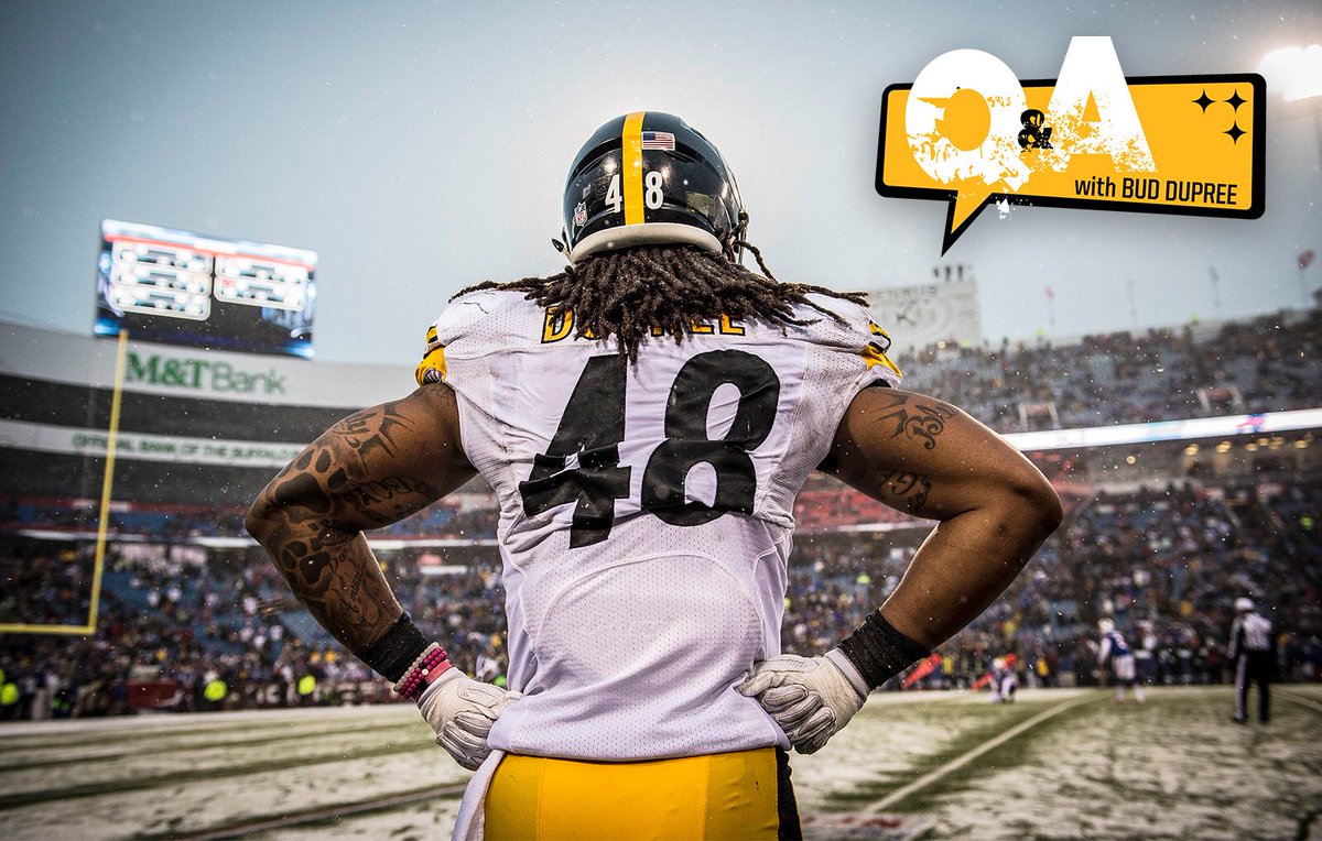 Have a question for @Bud_Dupree? Ask yours using #AskDupree and he will answer them after practice. https://t.co/hjG2HmWxRD