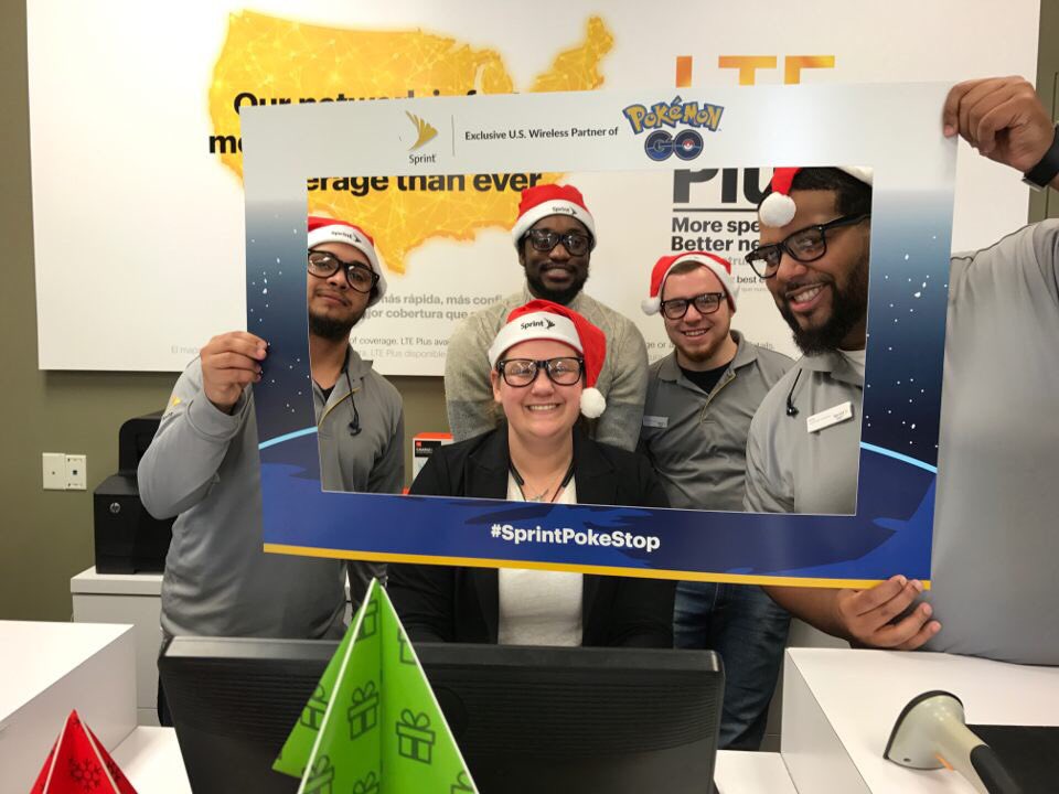 SprintBrockton's tweet photo. Come join @SprintBrockton and get in the #holidayspirit. Free iPhones! BOGO Galaxys! And we're a #SprintPokeStop! @BraxtonSprint https://t.co/4LbJ0gE4N1