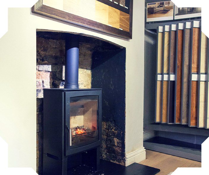 Loving the new wood burner in our new wood #flooring showroom. Thank you <a href="/cotswoldstove/">Cotswold Stove</a> #cosy #inviting #welcoming