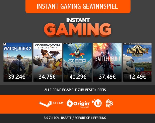 🔥 GEWINNE DAS PC-SPIEL DEINER WAHL!🔥

instant-gaming.com

Um zu gewinnen RT und folge <a href="/InstantGamingDE/">Instant Gaming</a> 
Ergebnis am 23.12