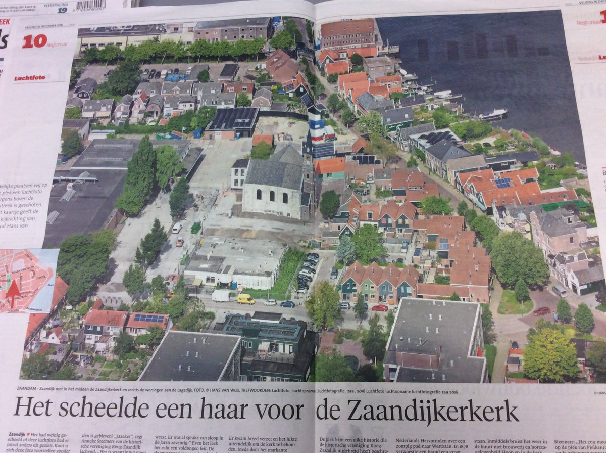 Zaandijkerkerkgebied in <a href="/NHDZaanstreek/">NHD Zaanstreek</a> vandaag met mooie spread