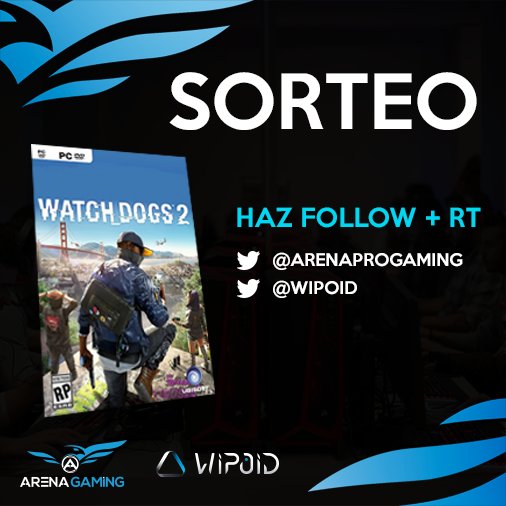ArenaProGaming's tweet photo. [SORTEO]
JUEGO WATCH DOGS 2 (PC)

RT + FOLLOW @ArenaProGaming y @wipoid 

Termina el 22/12 a las 23:59 https://t.co/v9EwqStXXf