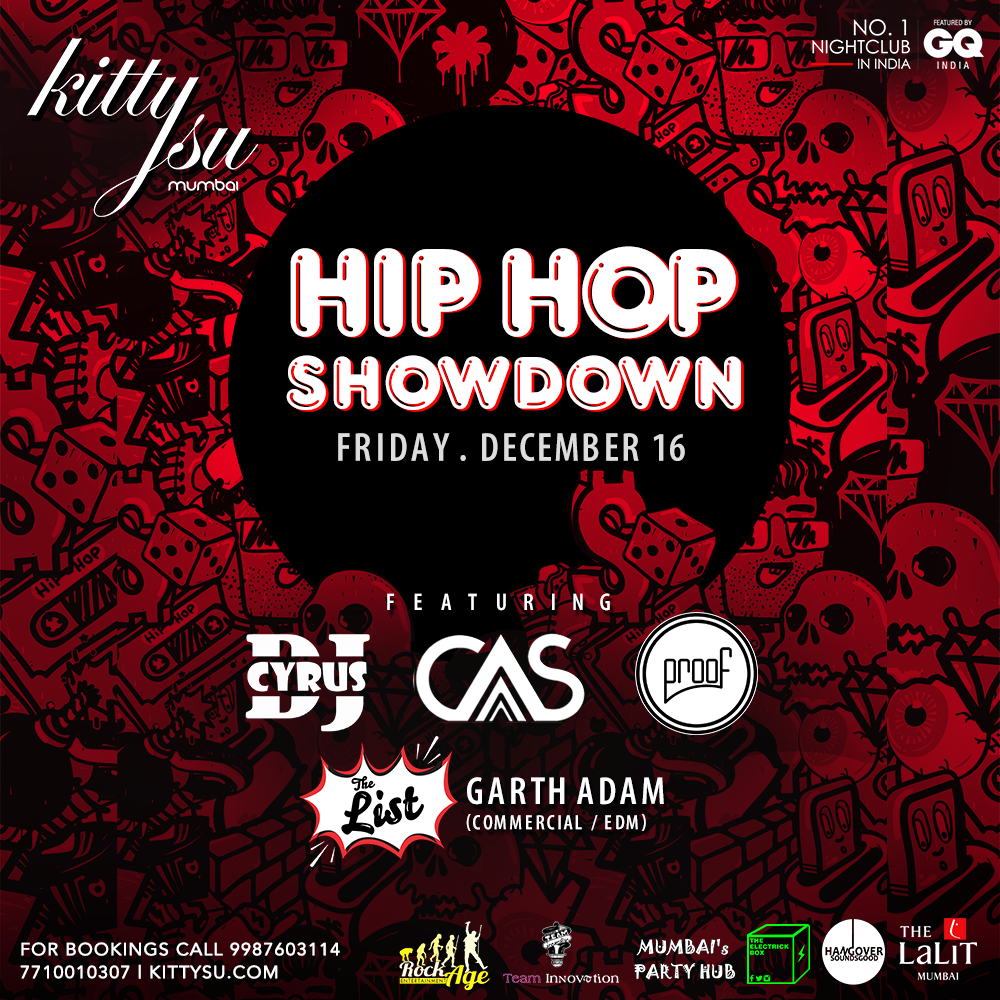 KittySuIndia's tweet photo. #Mumbai I'm in for some cool #HipHop sessions tonight Featuring #DjCyrus, @VDjcas & #DJProof.
Call 7710010307 and I'll sort your bookings. https://t.co/V78zc1FCOd